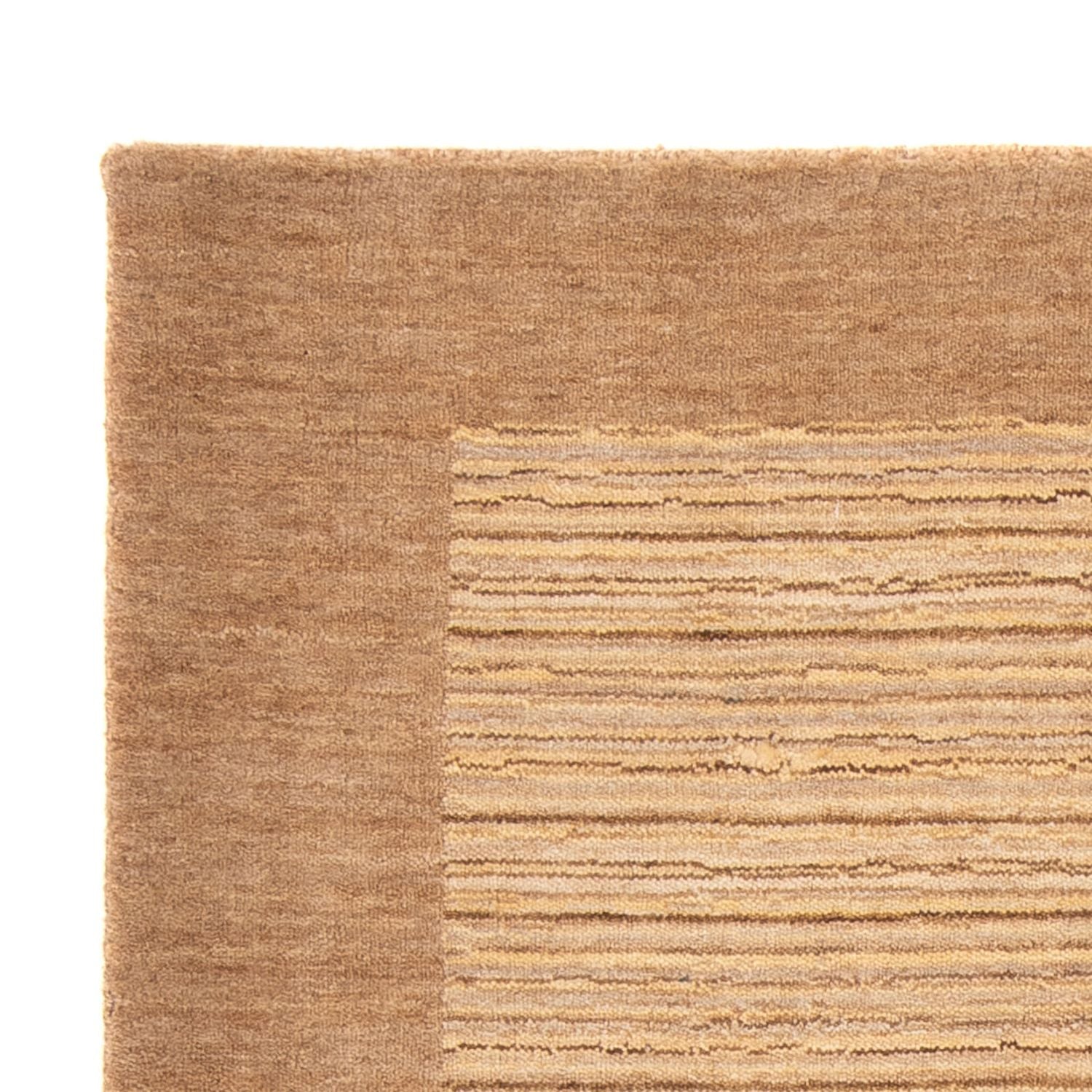 Alfombra Gabbeh - Loribaft Softy - 117 x 91 cm - marrón claro