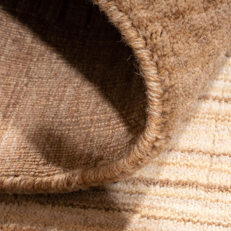 Alfombra Gabbeh - Loribaft Softy - 117 x 91 cm - marrón claro