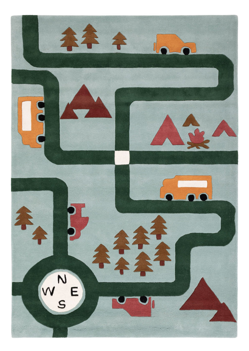 Calle de Juegos Coches Alfombra Infantil