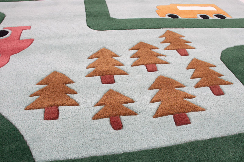 Calle de Juegos Coches Alfombra Infantil