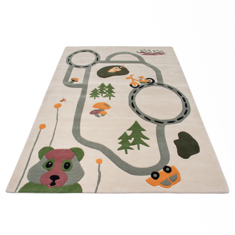 Kinderteppich Spielstraße Dorf