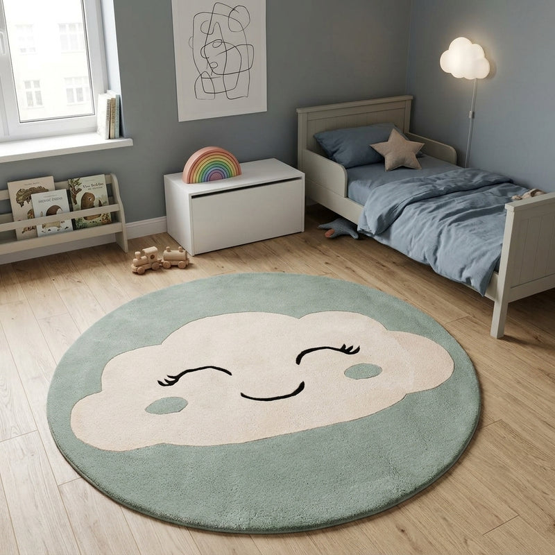 Nube Alfombra Infantil Redondo