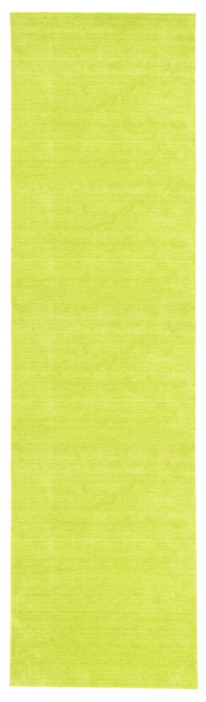 Alfombra de pasillo Alfombra Gabbeh - Indus - 400 x 80 cm - verde lima