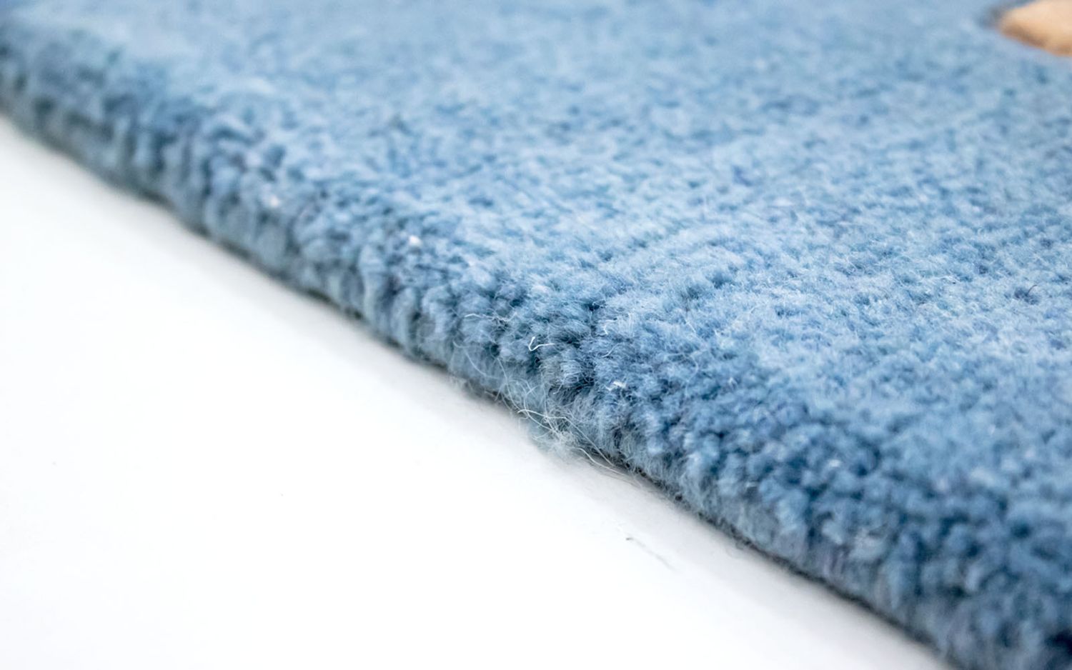 Alfombra de Nepal - 140 x 70 cm - azul claro