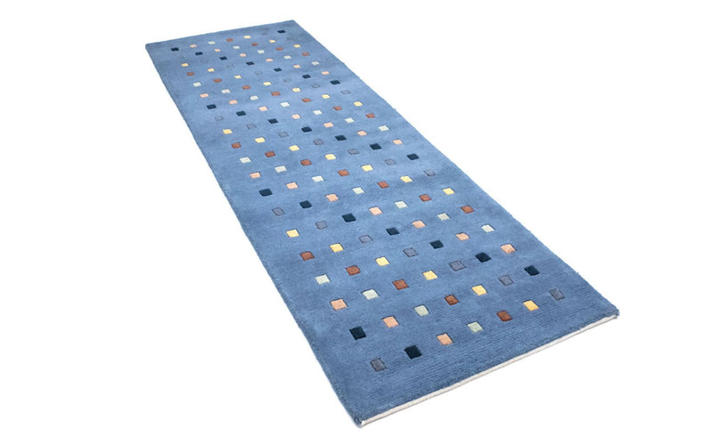 Alfombra de Nepal - 140 x 70 cm - azul claro