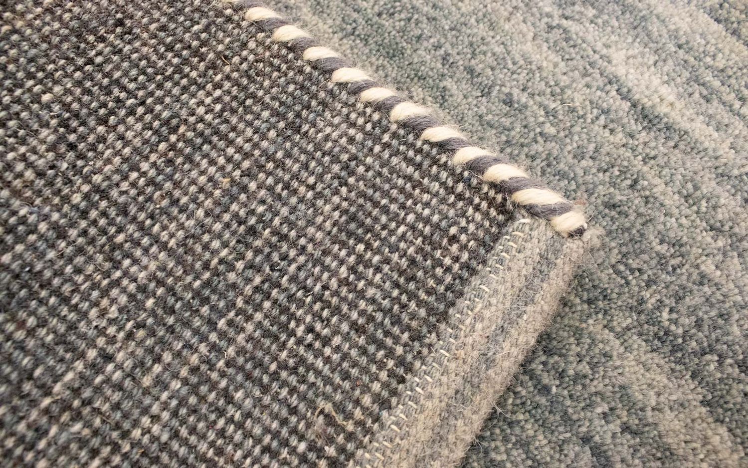 Alfombra Gabbeh - Indus - 90 x 60 cm - gris claro