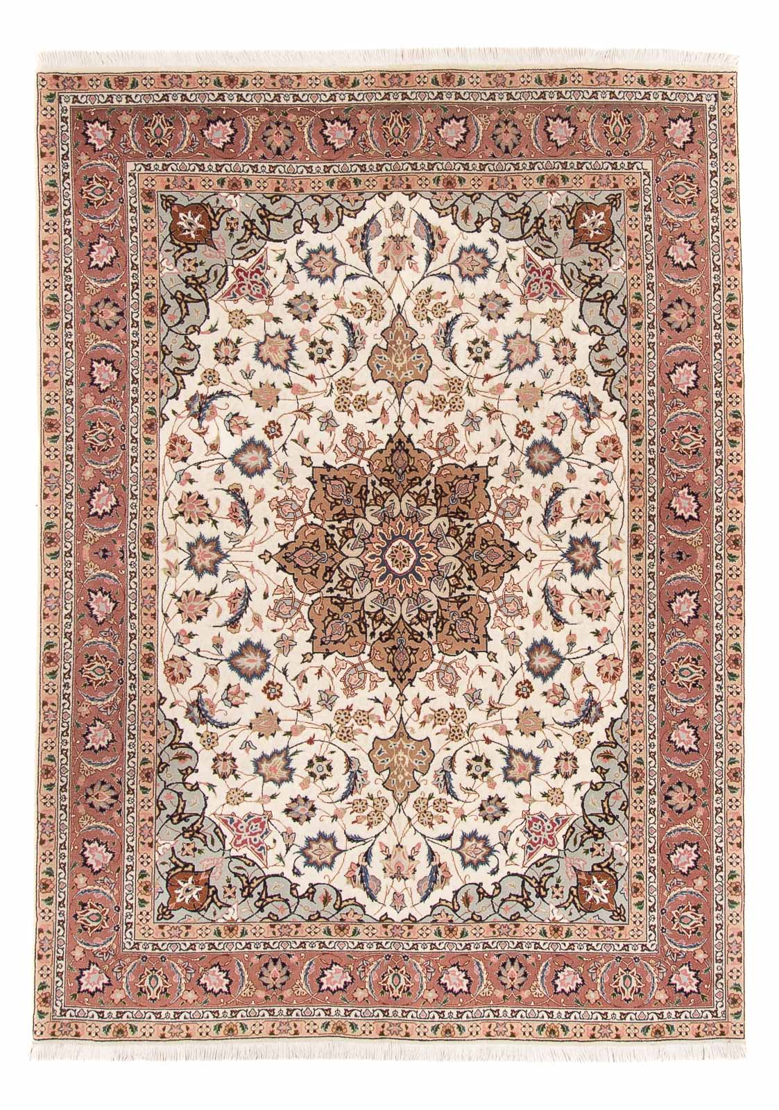 Alfombra Persa - Tabriz - Real - 214 x 149 cm - crema