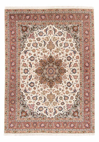 Alfombra Persa - Tabriz - Real - 214 x 149 cm - crema