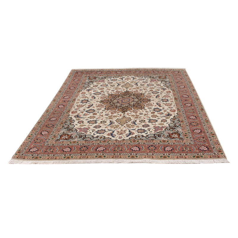 Alfombra Persa - Tabriz - Real - 214 x 149 cm - crema