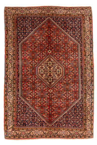 Alfombra persa - Bidjar - 168 x 116 cm - rojo
