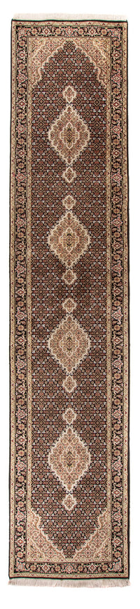 Alfombra de pasillo Alfombra oriental - Tabriz - 372 x 81 cm - negro