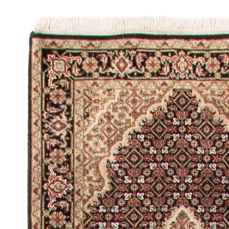 Alfombra de pasillo Alfombra oriental - Tabriz - 372 x 81 cm - negro