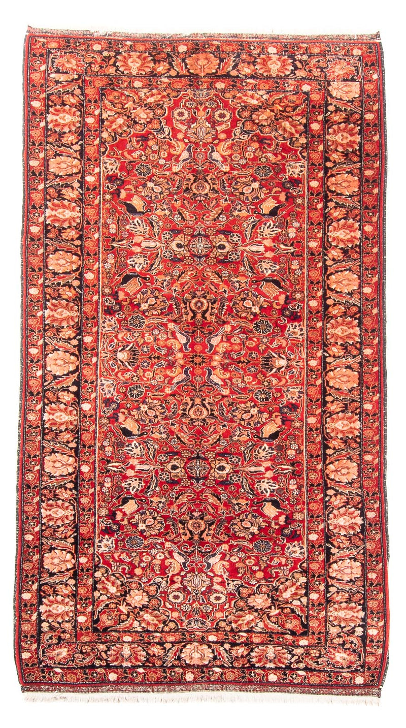 Alfombra de pasillo Alfombra afgana - 194 x 108 cm - rojo
