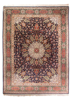 Alfombra persa - Clásica - 399 x 293 cm - azul oscuro