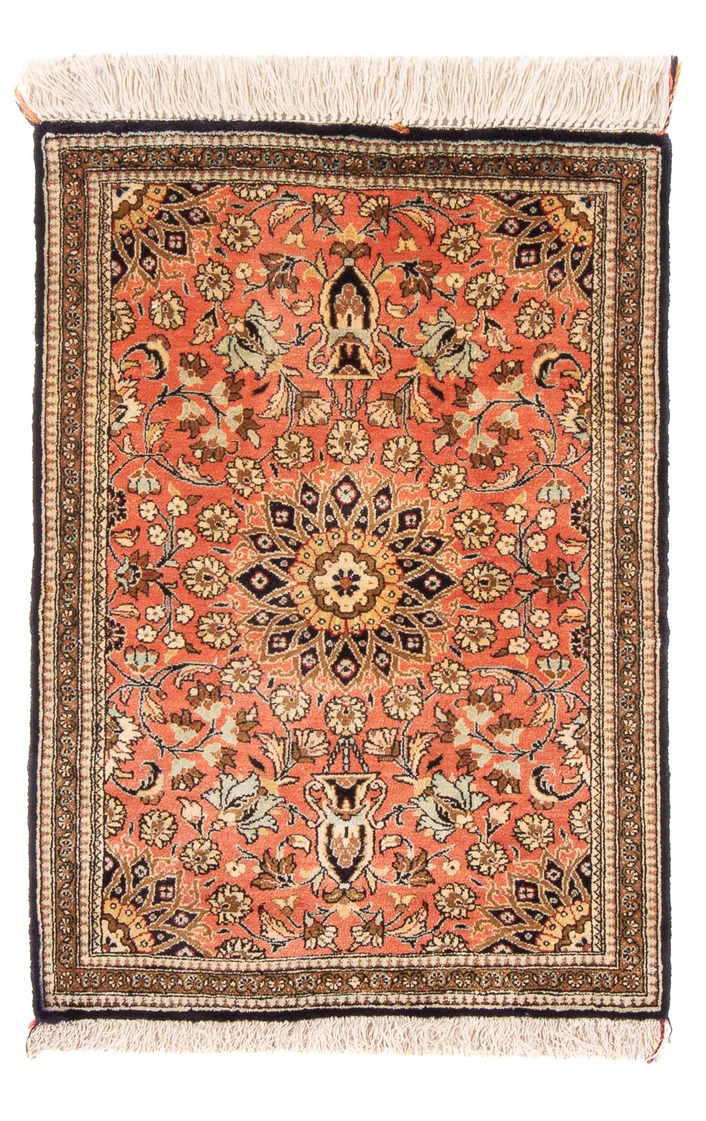 Alfombra de seda - Ghom Seda - Prima - 80 x 60 cm - rojo