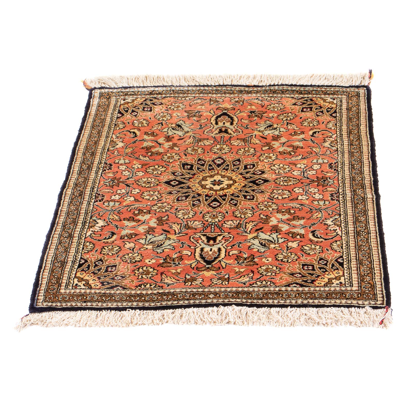 Alfombra de seda - Ghom Seda - Prima - 80 x 60 cm - rojo