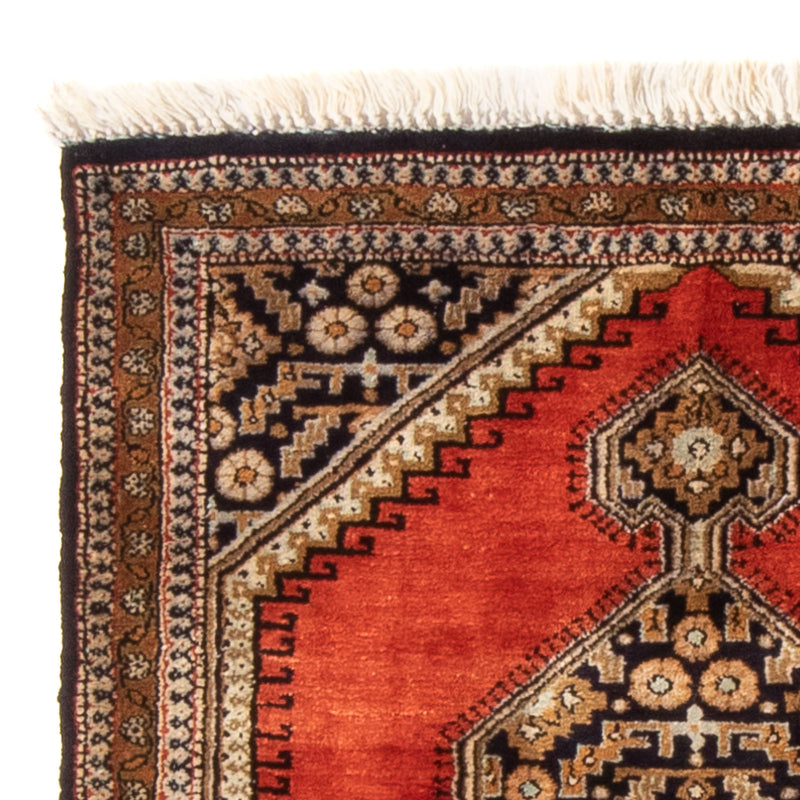 Alfombra de seda - Ghom Seda - Prima - 77 x 56 cm - naranja
