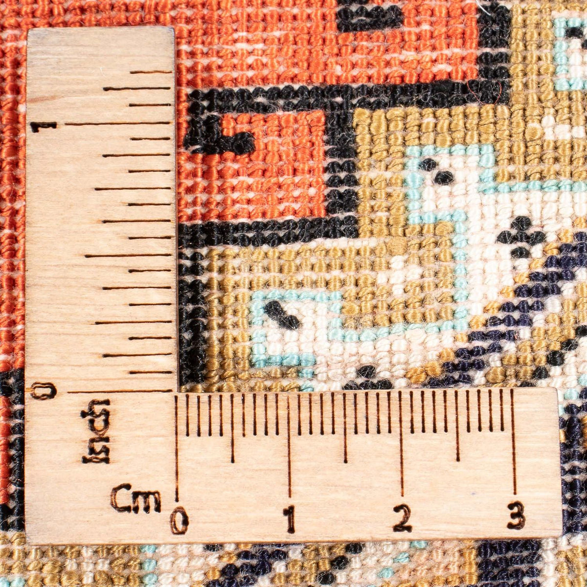 Alfombra de seda - Ghom Seda - Prima - 77 x 56 cm - naranja