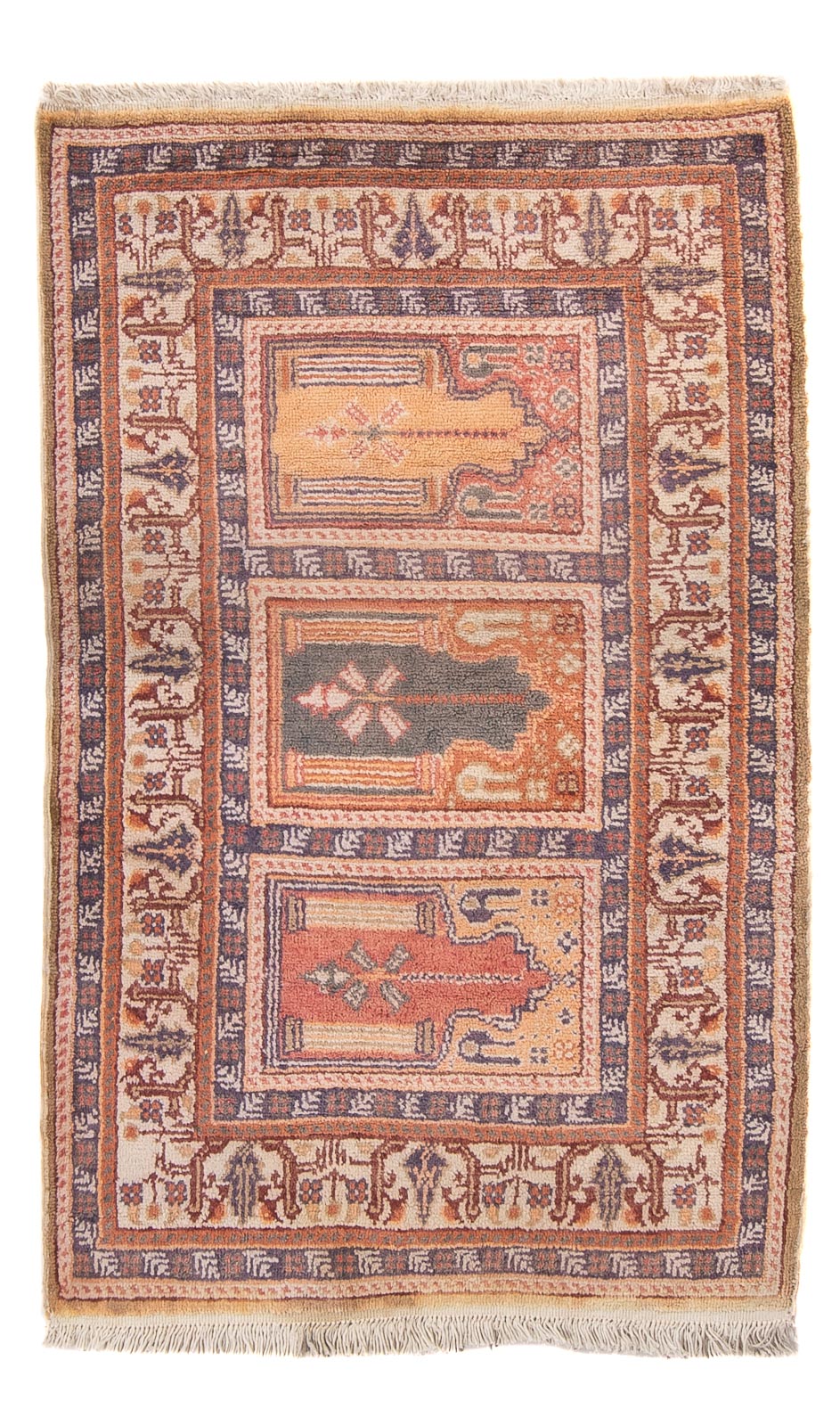 Alfombra de seda - Kayseri - 97 x 61 cm - multicolor