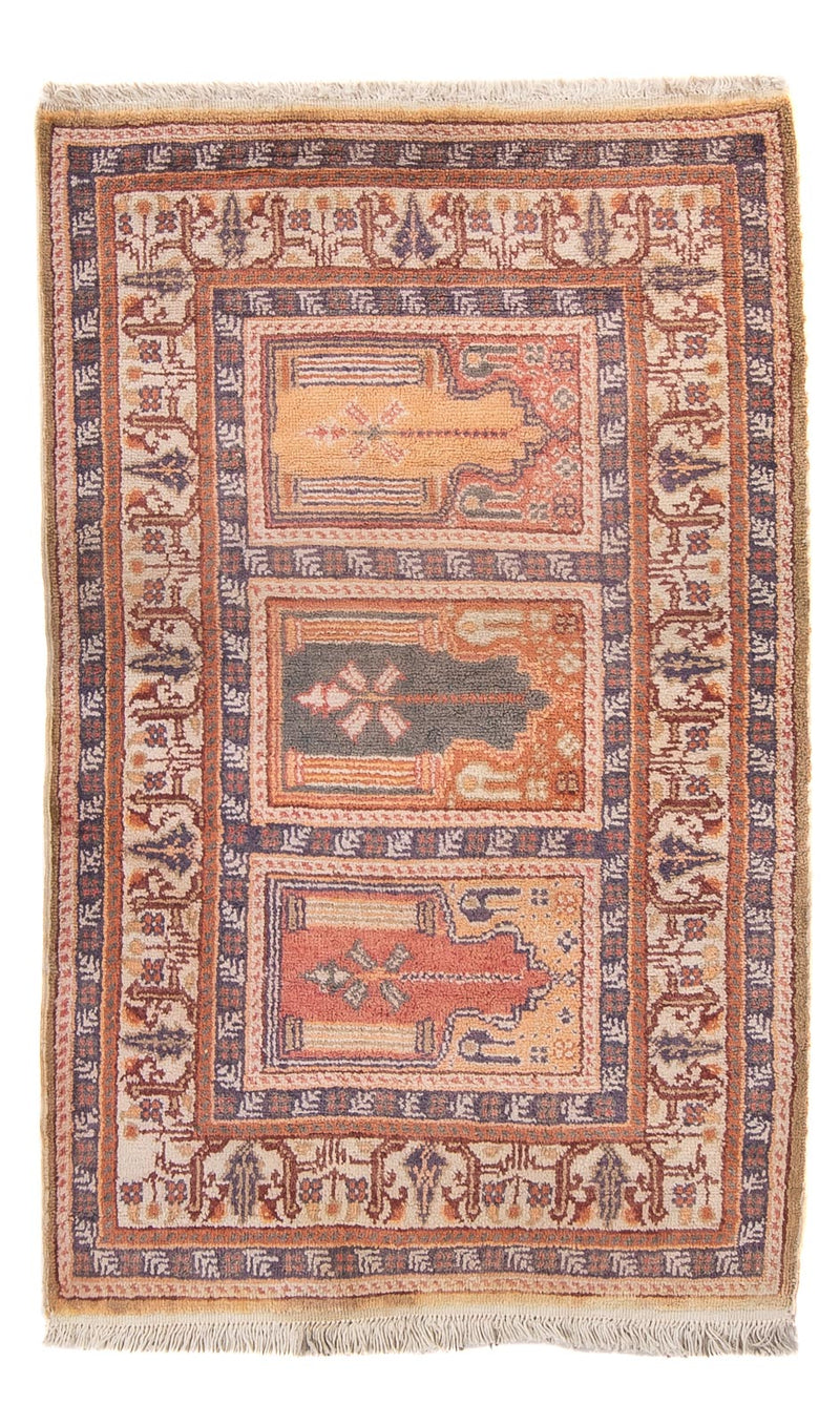 Alfombra de seda - Kayseri - 97 x 61 cm - multicolor