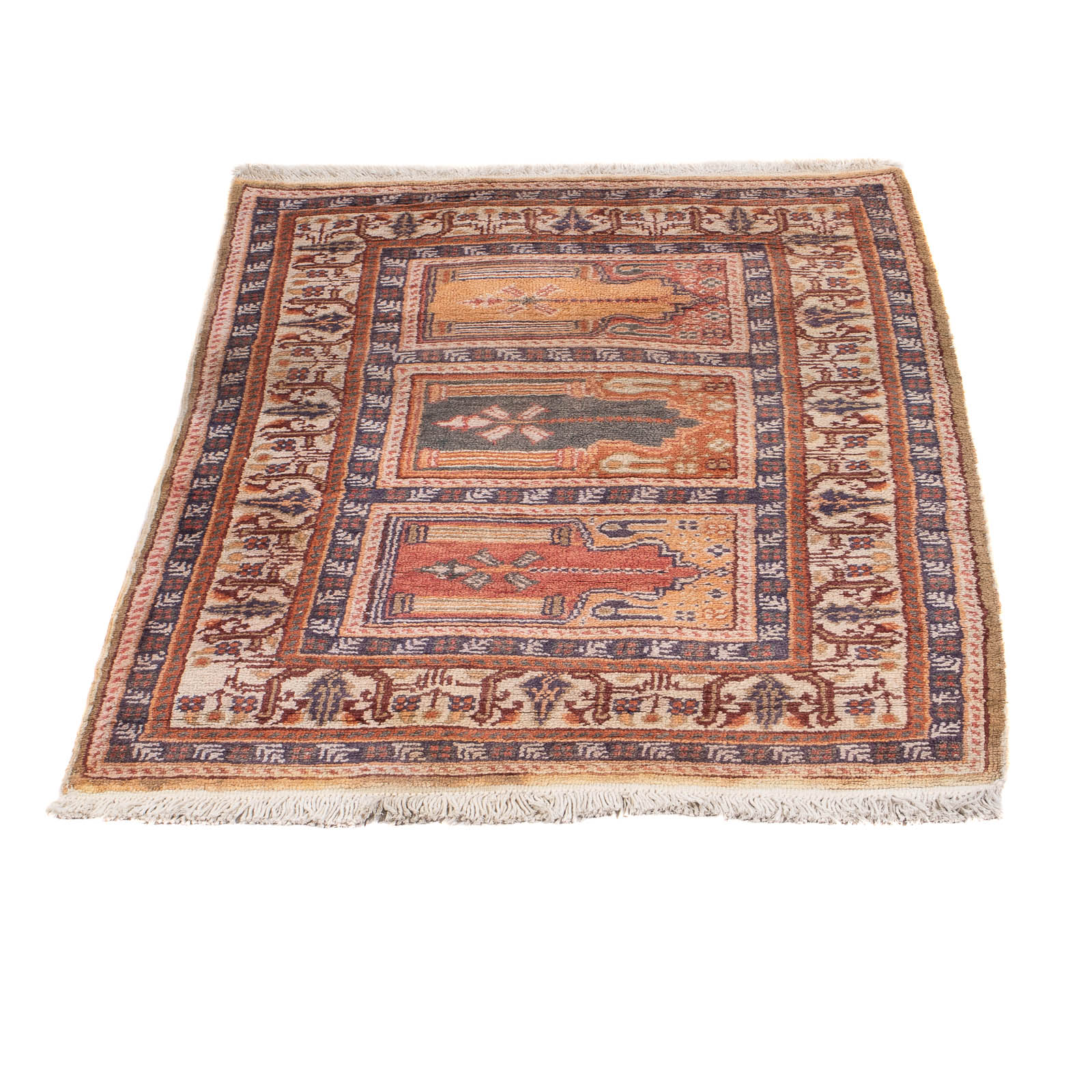 Alfombra de seda - Kayseri - 97 x 61 cm - multicolor
