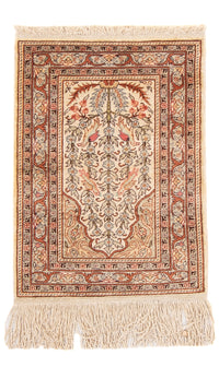 Alfombra oriental - Hereke - 58 x 39 cm - beige