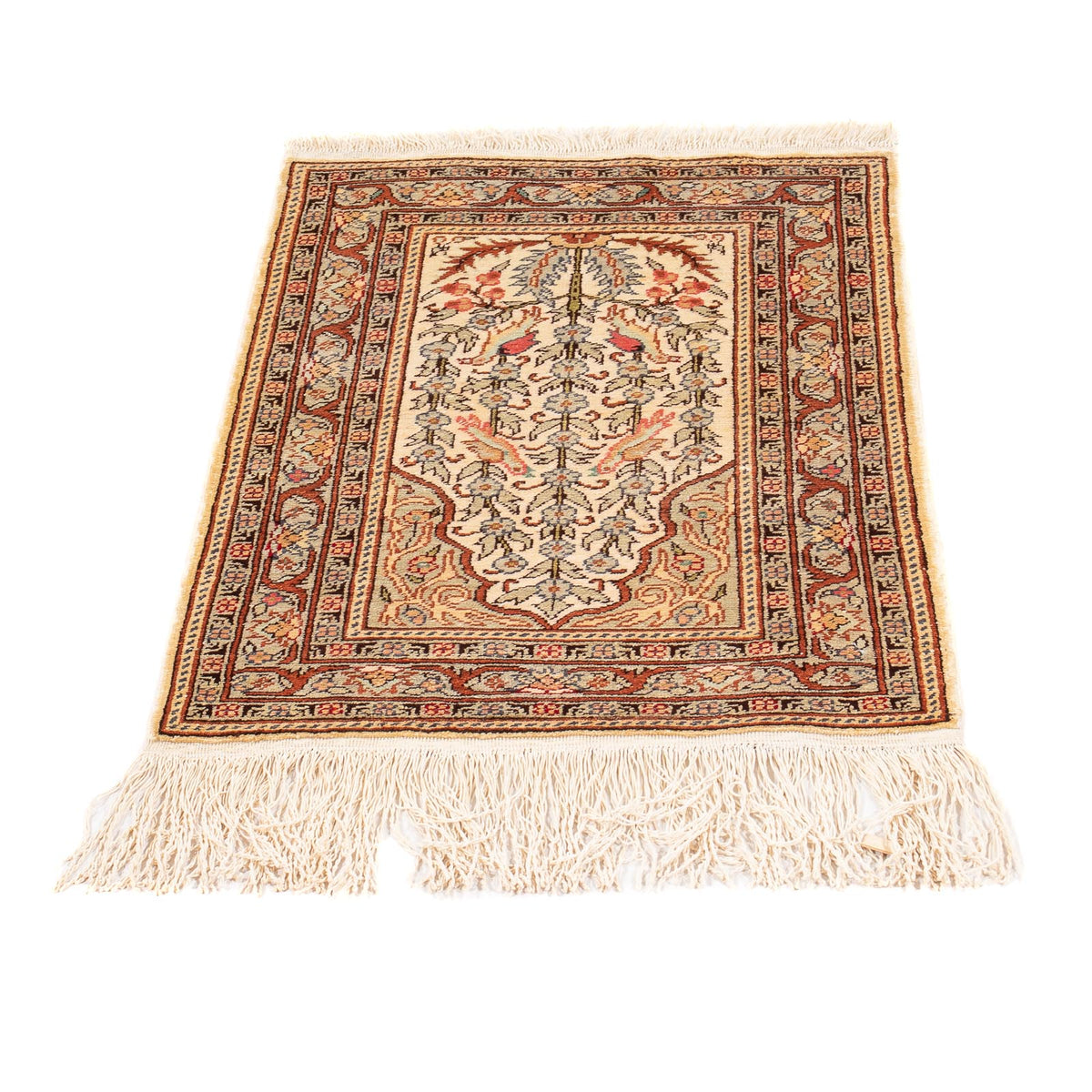 Alfombra oriental - Hereke - 58 x 39 cm - beige