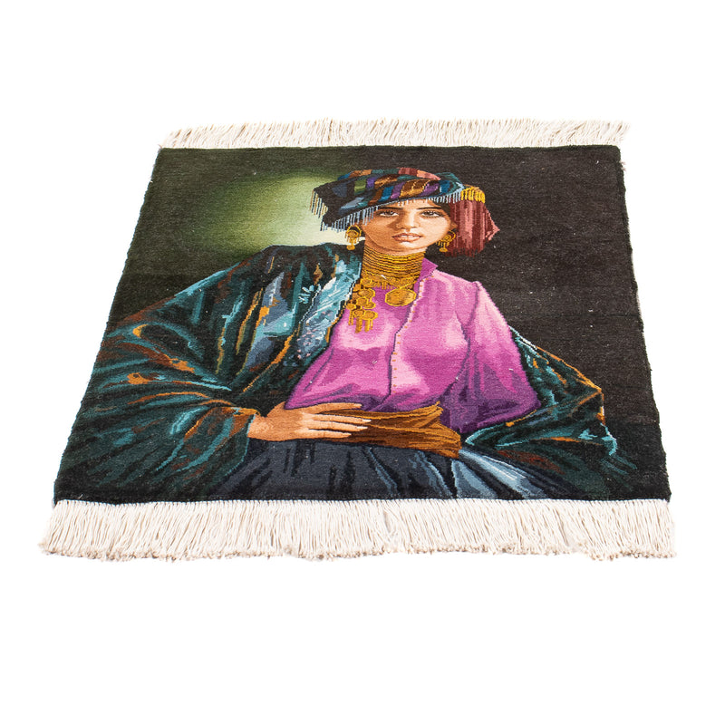 Alfombra persa - Tabriz - 75 x 58 cm - multicolor