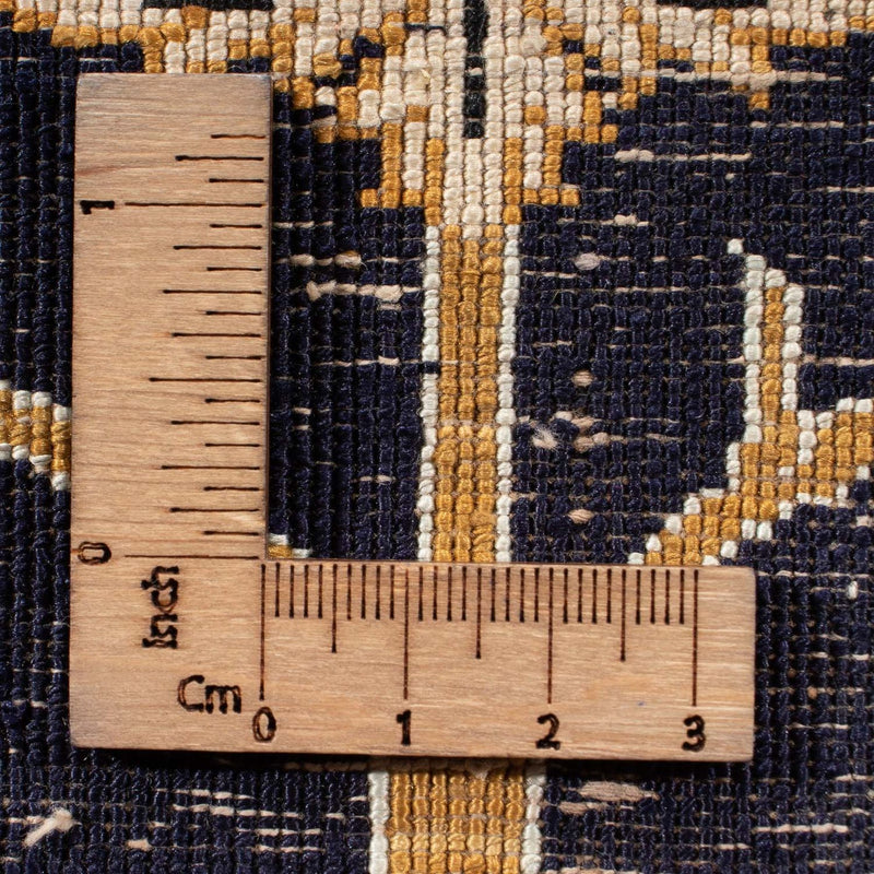 Alfombra de seda - Ghom Seda - Prima - 72 x 57 cm - azul oscuro