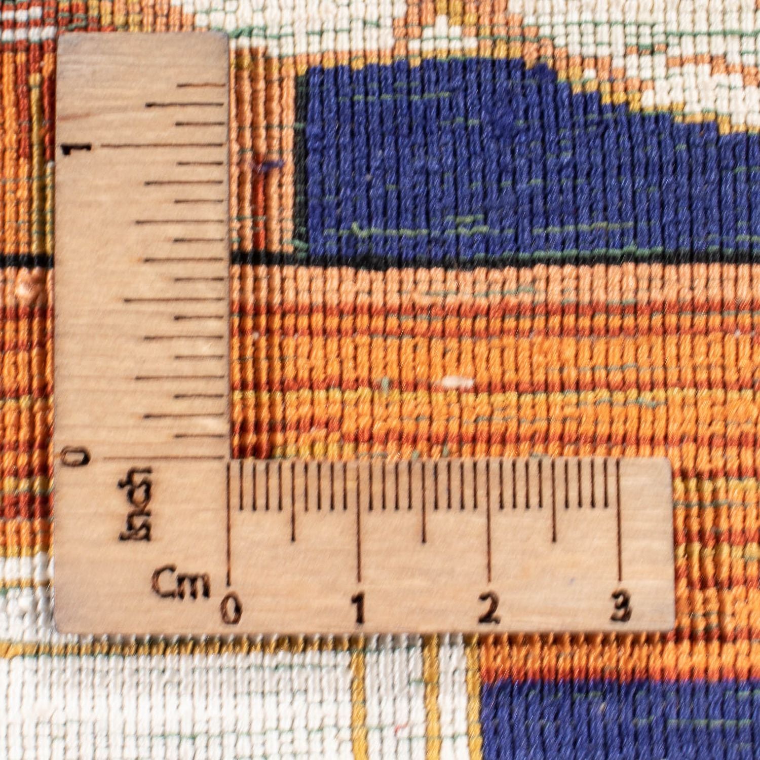Alfombra de seda - Ghom Seda - Prima - 71 x 56 cm - azul oscuro