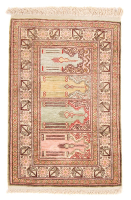 Alfombra oriental - Hereke - 61 x 41 cm - multicolor