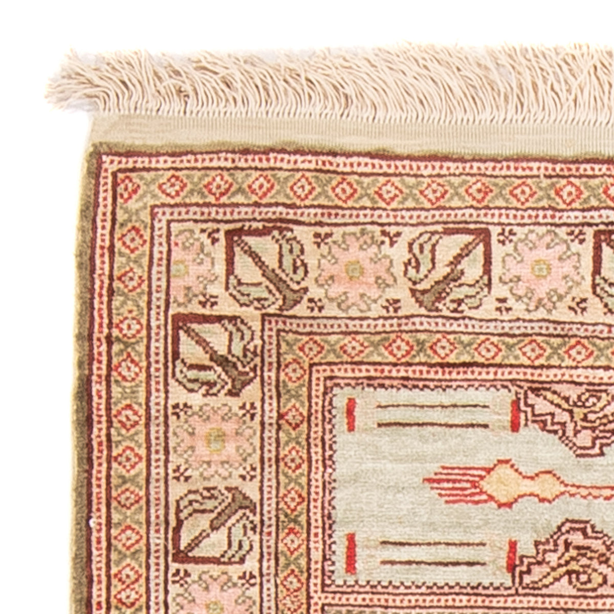 Alfombra oriental - Hereke - 61 x 41 cm - multicolor