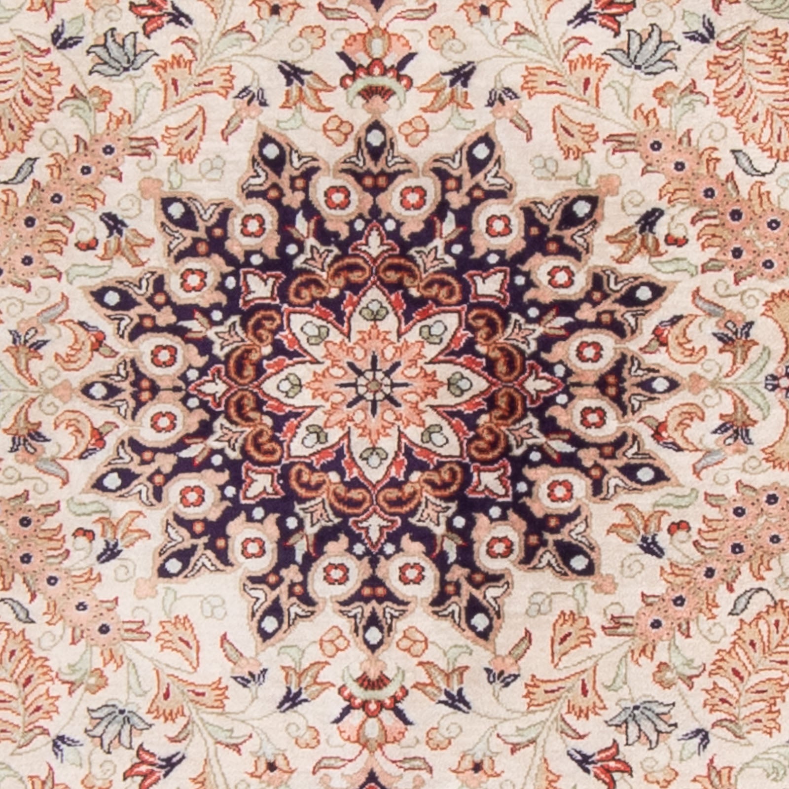 Alfombra de seda - Ghom Seda - Prima - 119 x 77 cm - beige