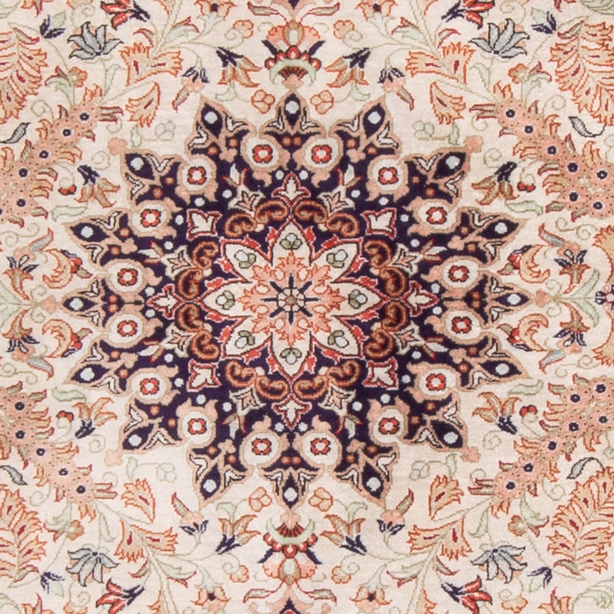 Alfombra de seda - Ghom Seda - Prima - 119 x 77 cm - beige