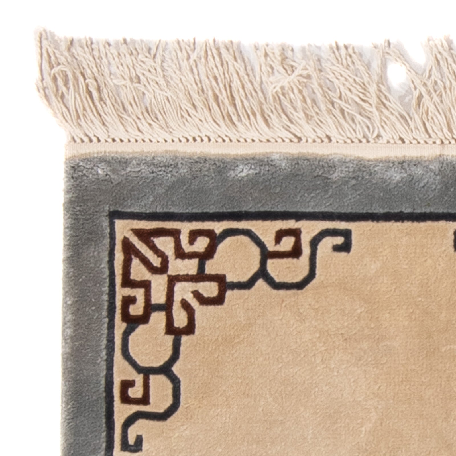 Alfombra china - 62 x 46 cm - beige