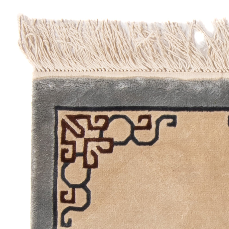 Alfombra china - 62 x 46 cm - beige