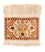 Alfombra oriental - Hereke cuadrado  - 17 x 25 cm - beige