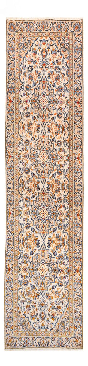 Alfombra de pasillo Alfombra persa - Keshan - 310 x 85 cm - beige oscuro