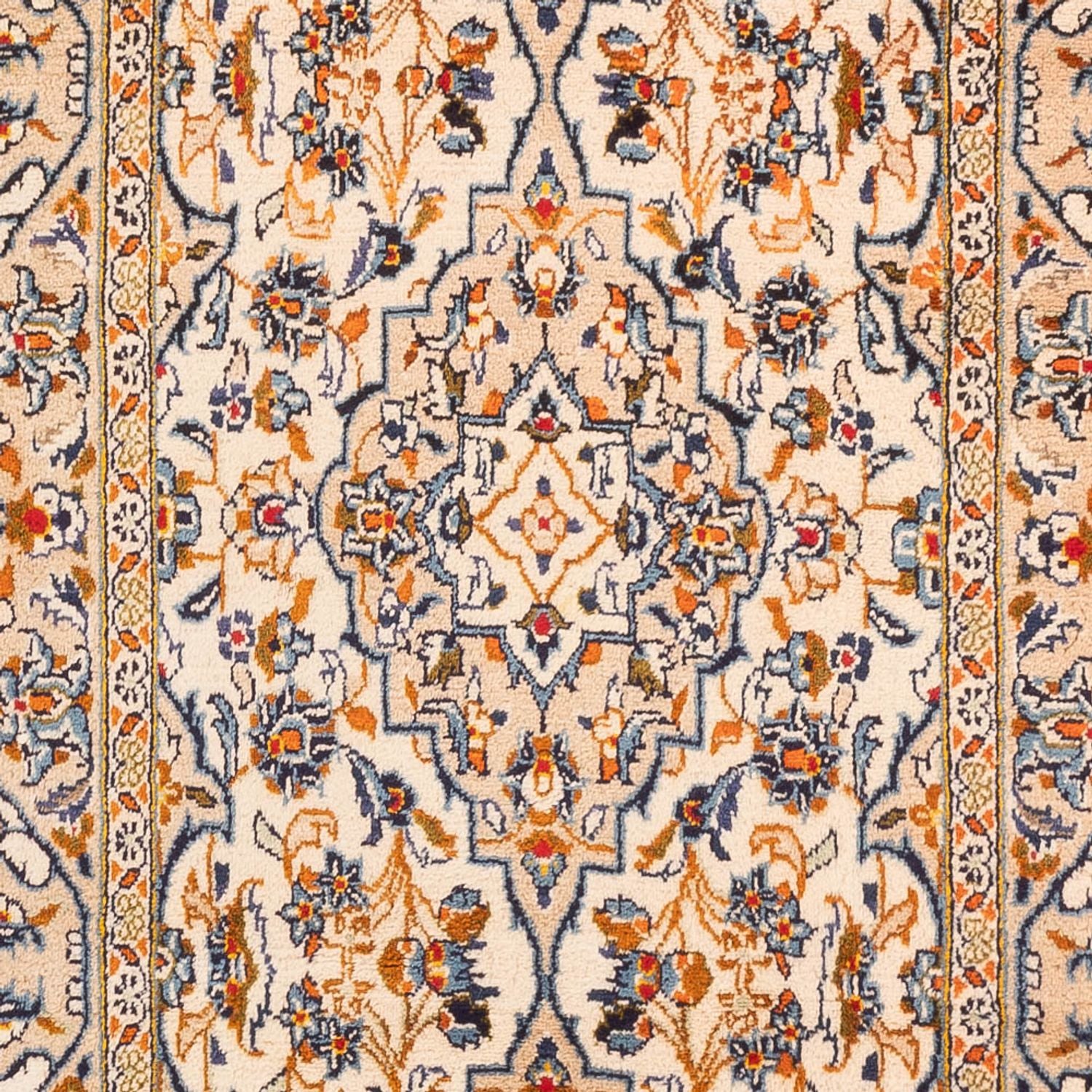 Alfombra de pasillo Alfombra persa - Keshan - 310 x 85 cm - beige oscuro