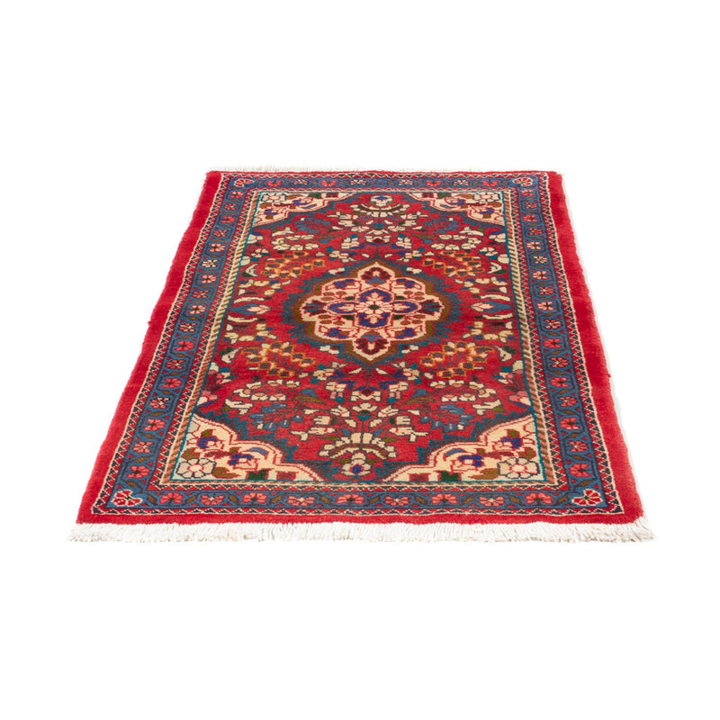 Alfombra persa - Nómada - 131 x 78 cm - rojo oscuro