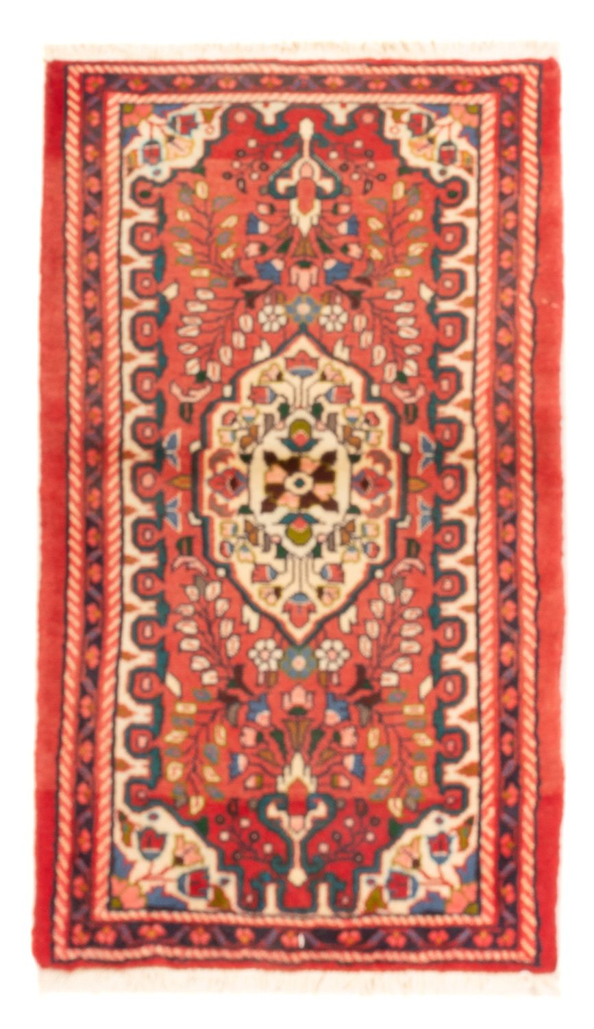 Alfombra persa - Nómada - 127 x 73 cm - rojo claro