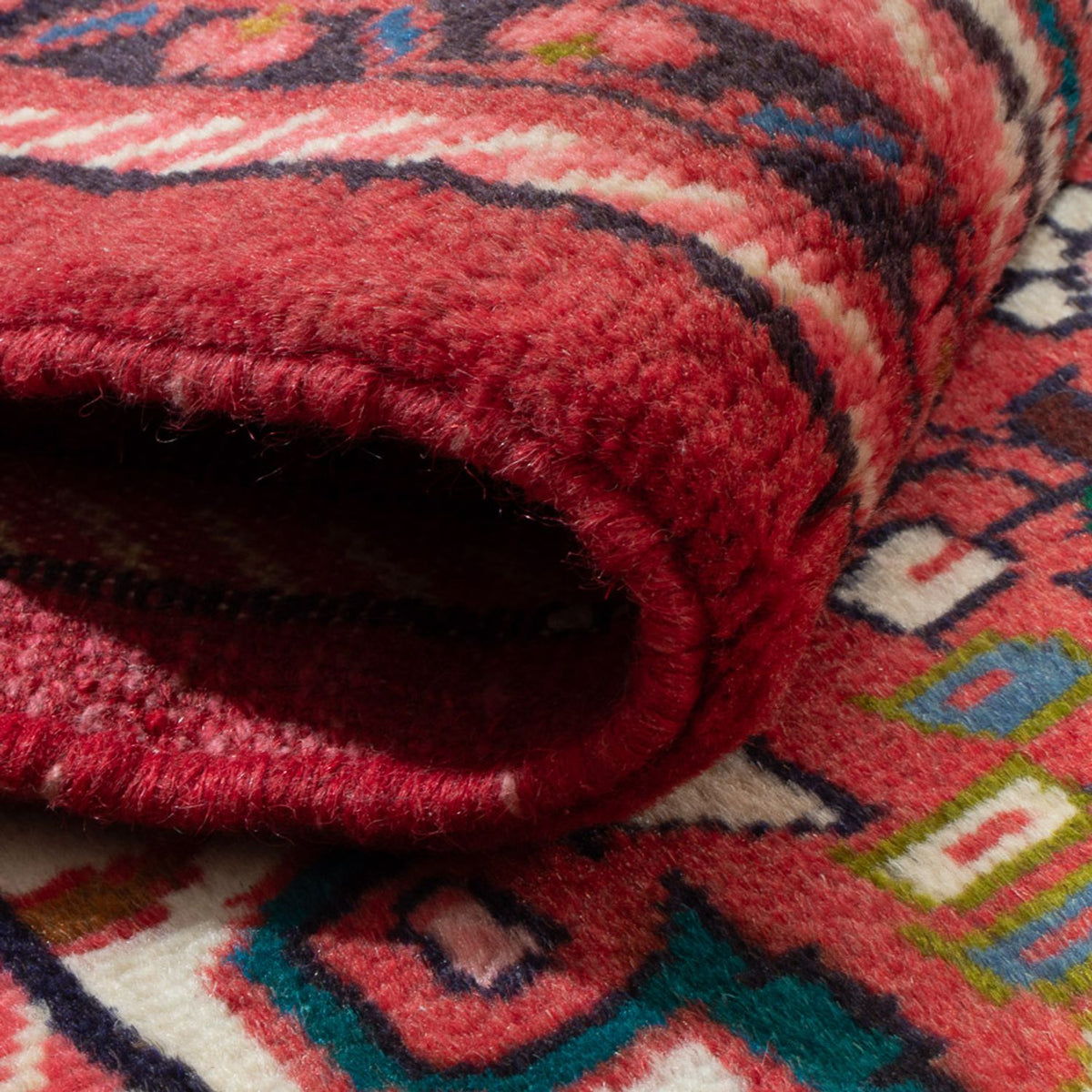 Alfombra persa - Nómada - 127 x 73 cm - rojo claro