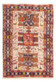 Kilim de seda Alfombra 135x109cm