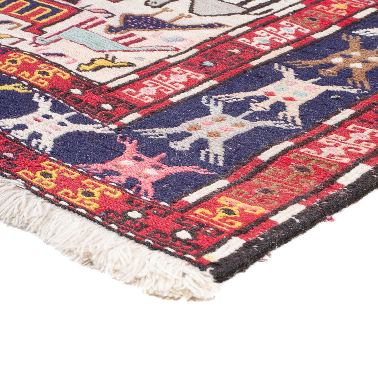 Alfombra de pasillo Alfombra Kelim - Oriental - 135 x 109 cm - multicolor