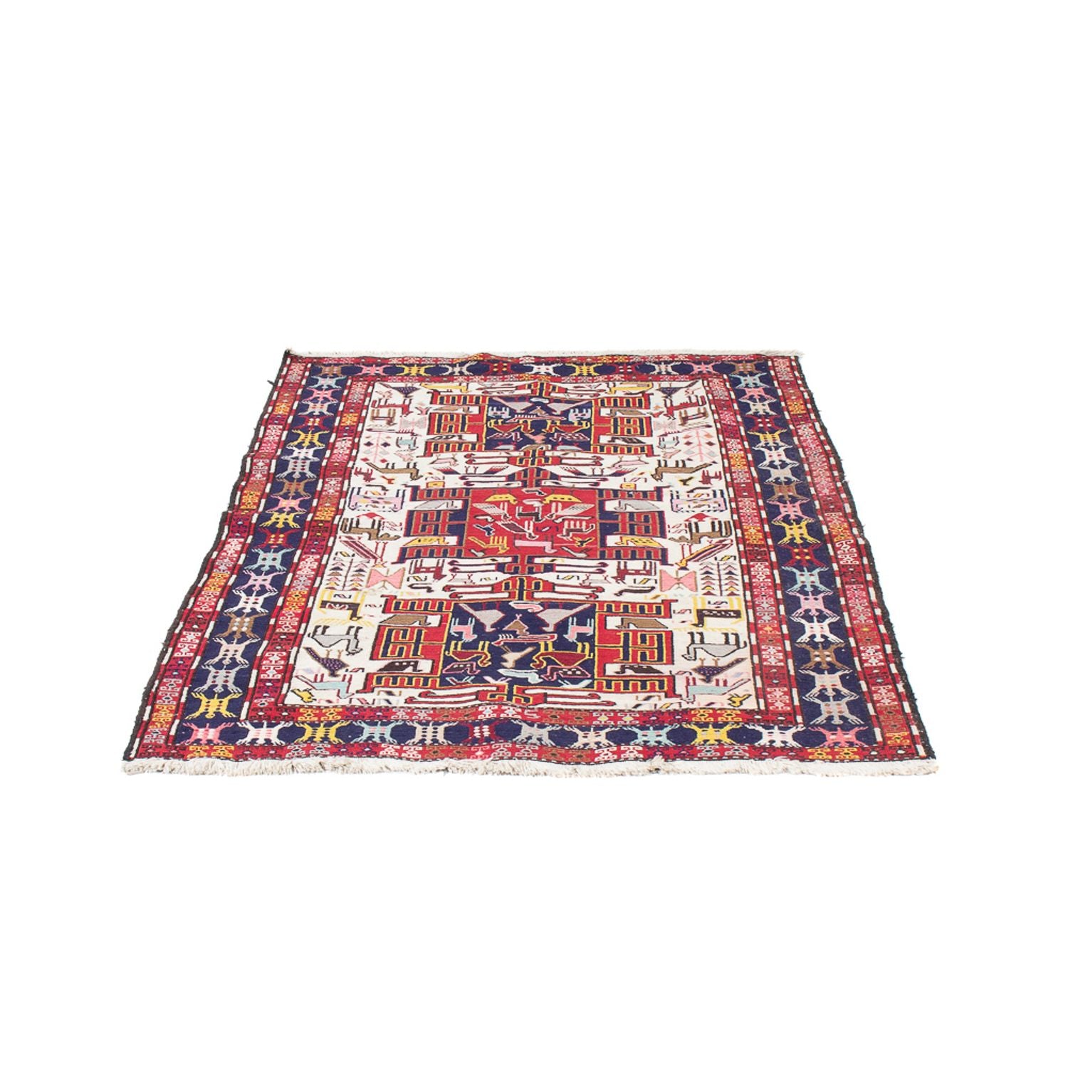 Alfombra de pasillo Alfombra Kelim - Oriental - 135 x 109 cm - multicolor