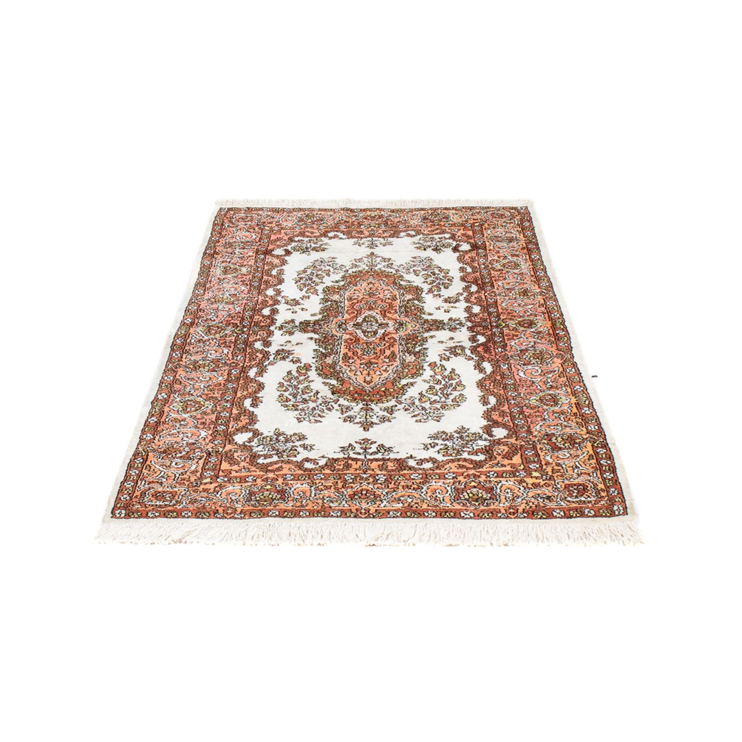 Alfombra de seda - Seda de Cachemira - 158 x 93 cm - beige