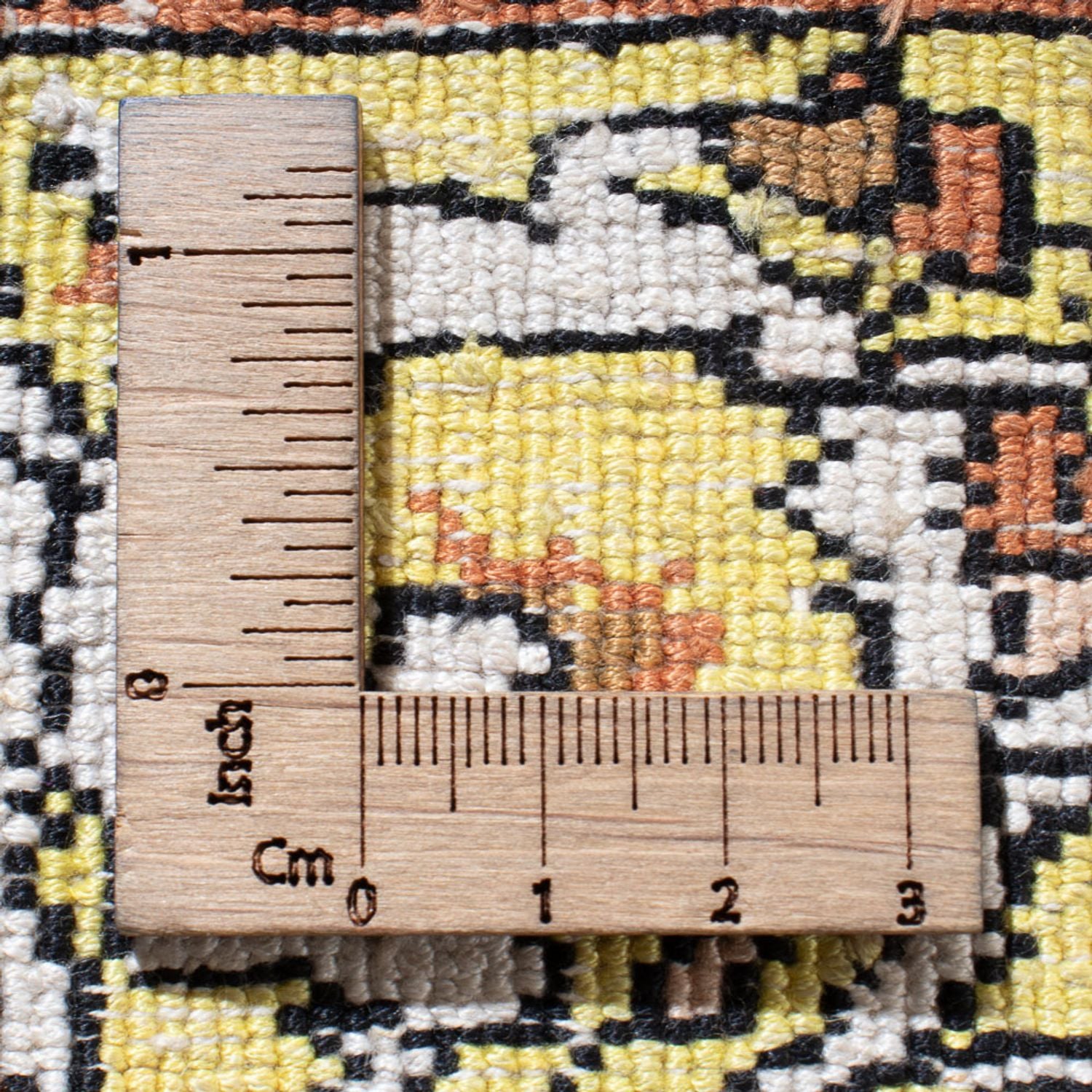 Alfombra de seda - Seda de Cachemira - 158 x 93 cm - beige