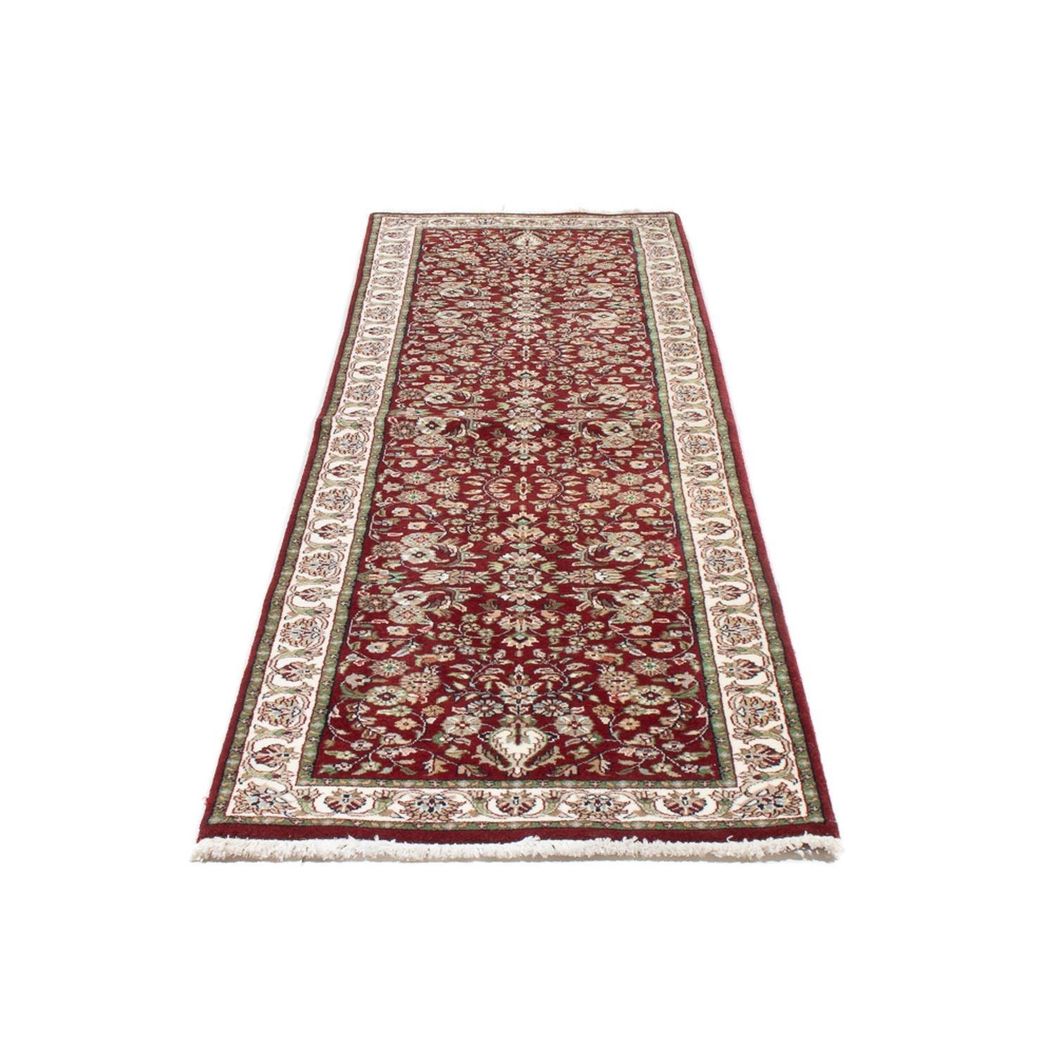 Alfombra de pasillo Alfombra oriental - Bidjar - Indus - 253 x 70 cm - beige oscuro