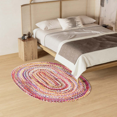 Alfombra de yute - 200 x 140 cm - natural