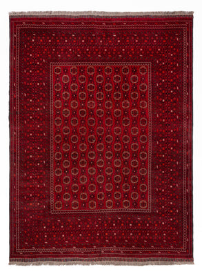 Alfombra afgana - Bukhara - 276 x 200 cm - rojo